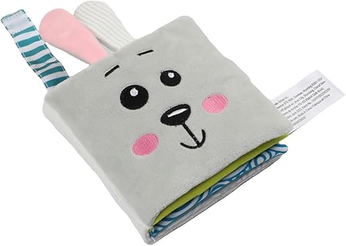 Miniatura 10 de bebe mondo Oso de peluche para bebé, libro de actividades silenciosas, libros suaves, juguetes de desarrollo, libros interactivos para bebés y