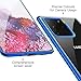 OULUOQI Compatible with Galaxy S20 Ultra case 6.9 inch, Crystal Clear Back and Flashy Blue Edge Soft TPU Case for Galaxy S20 Ultra, Glossy Blue