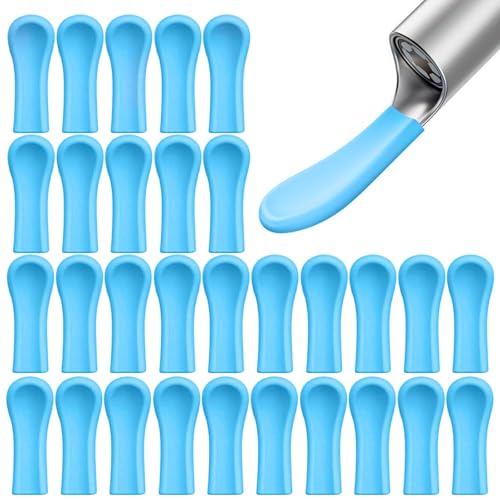 Auiremrti 30 Pezzi Punte di Ricambio per rimuovi cerume-Punte sostituibili per pulitori Auricolari, tamponi Auricolari, otoscopio con Luce, Cucchiaio Auricolare, Sicuro e igienico