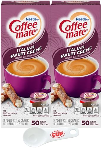 Nestle Coffee mate Liquid Coffee Creamer Singles, Italian Sweet C...