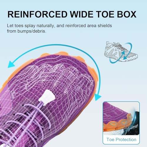 Image of ELETON Barefoot Shoes Women Men Footwear, Wide Toe Box Hiking Zero Drop Non-Slip Quick-Dry River Boat Pool Beach Water Shoes, Lightweight Swimming Running Walking Sneakers Unisex
