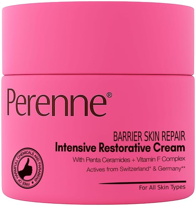 Perenne Barrier Skin Repair Intensive Restorative Cream| Non-Comedogenic Moisturizer For Face and Body| For Dry To Very Dry Skin | Men & Women | 50 gm