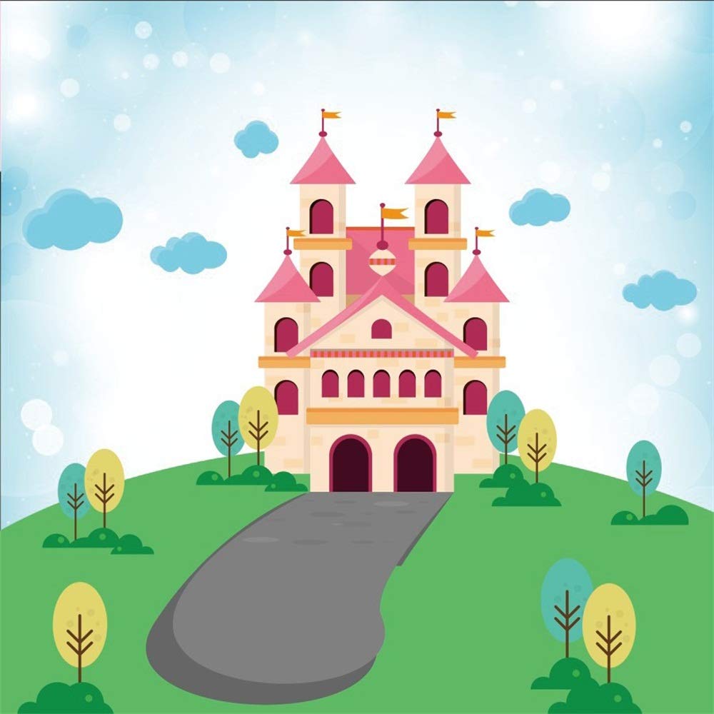 Amazon Lfeey 8 X 8フィート カートゥーンロードからプリンセスキャッスル 背景幕 写真撮影 子供の誕生日パーティー イベント デコレーション 壁紙 木 グラスランド フェアリーテール ボケ 背景 フォトスタジオ小道具 バックペーパー 背景布 通販