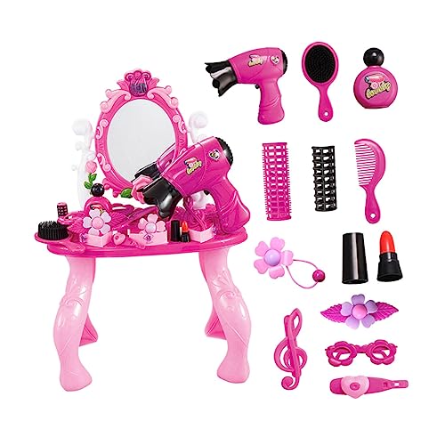 WHAMVOX Caixa Crianças Mesa De Maquiagem Beleza Brinquedos Cosméticos Crianças Brincar Vaidade Ferra