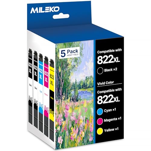 822XL Ink Cartridges Remanufactured Replacement for Epson 822XL Ink Cartridges for Epson 822 822 XL...
