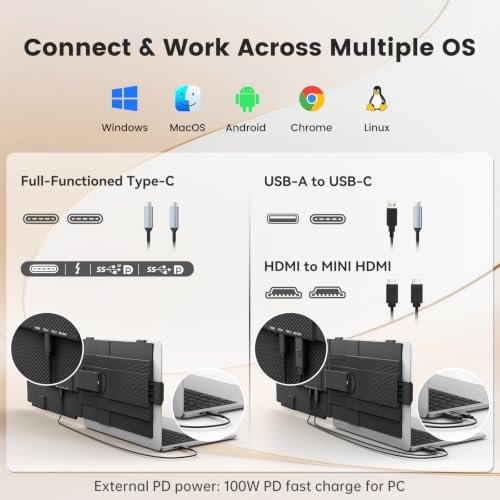 Image of Teamgee Laptop Screen Extender FHD Portable Monitor 15.6 inch
