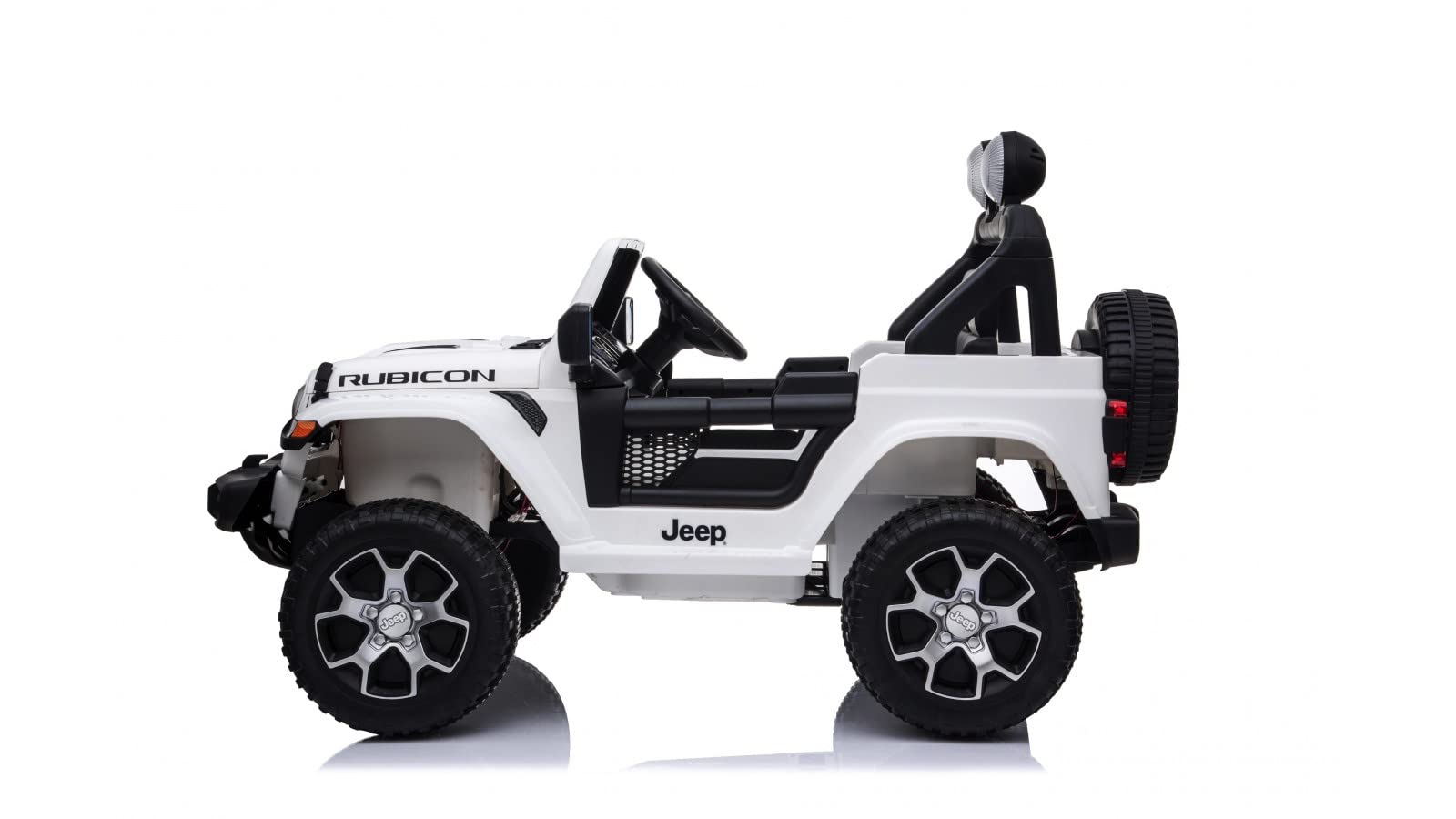 Samochód elektryczny dla dzieci Jeep Wrangler Rubicon Full Optional elektryczny samochód dziecięcy pilot zdalnego sterowania 2-osobowa skórzane siedzenie otwierane drzwi podwójny silnik elektryczny 12