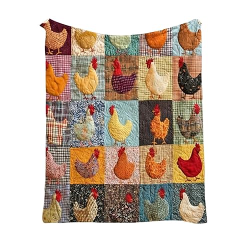 Morbidezza per tutte le stagioni: questa coperta di pollo combina traspirabilità leggera con una consistenza vellutata, offrendo calore e comfort rilassanti sia che venga utilizzata durante notti fresche o serate tranquille.