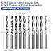 40pcs End Mills CNC Router Bits with Milling Bit Storage Tray, 1/8