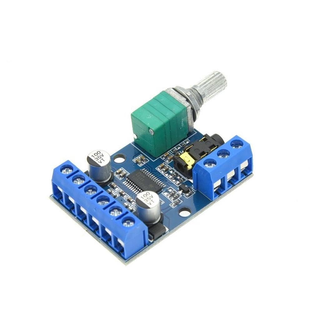 DC 8-24V 30W x 2 Class D Dual Channel High Power Stereo Digital Amplifier Board with Adjustable Volume Potentiometer