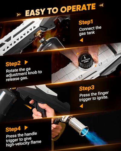 Image of Saker Propane Torch for BBQ, Grill & Campfire with Adjustable Flame