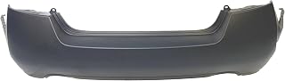 Compatible with Rear Bumper Cover Fascia 2007-2012 Nissan Altima Sedan Hybrid Base SL SR S Hybrid Sedan 07-12. New Primed Without Sensor Holes. NI1100248 85022JA040