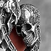 Loyal Love Skull Titanium Steel Men Necklaces Pendants Punk Gothic for Boyfriend Hip hop Rock Party Jewelry Creativity Gift #4