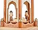 BRUBAKER 24 Inch Christmas Pyramid - 4 Tier Carousel - 6 Candle Holders and Hand Painted Figurines - Designed in Germany - Nativity Set Decoration