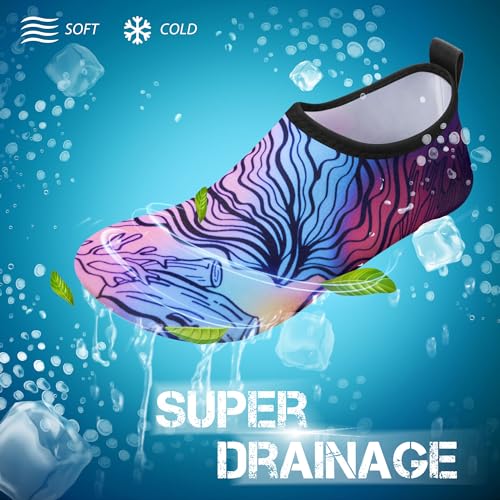 Image of SIMARI Water Shoes for Women Men Swim Aqua Socks Beach Pool Essentials Barefoot Surf River Boat Kayak Sea Yoga Sand Exercise Sport Accessories Breathable Quick-Dry Adult Youth Kid Size SWS001