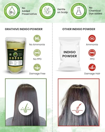 Polvo de índigo orgánico para cabello negro 200 gramos miniatura 5
