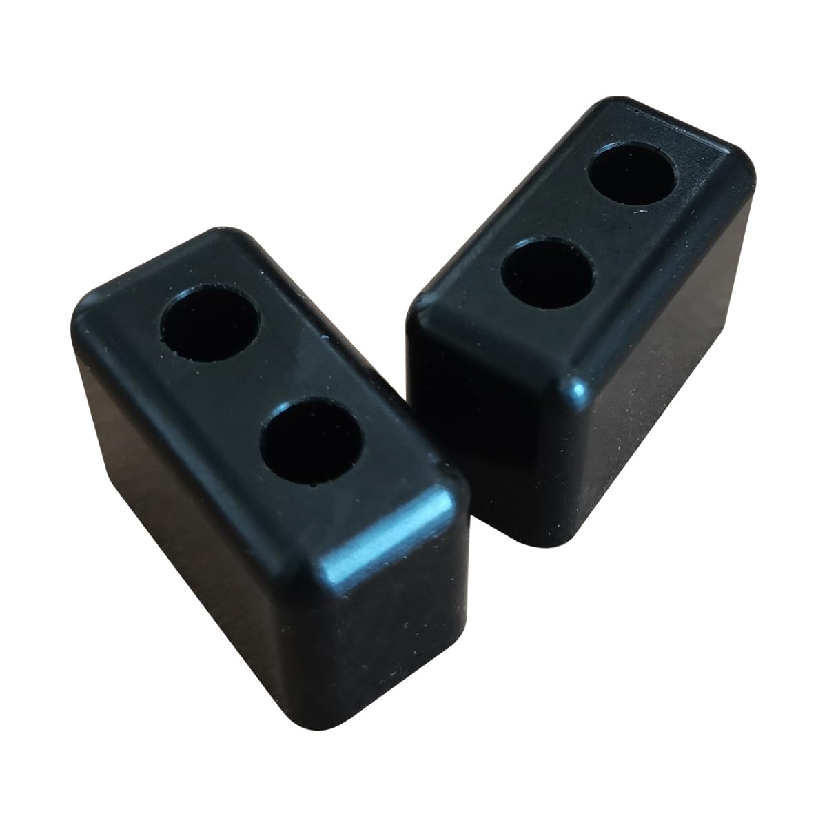 Pair Polyurethane Rubber Bumper Compatible with Pella Sliding Patio Door and More, Stainless Screws