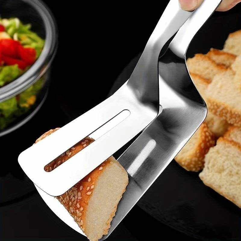 Pinza de Comida de Acero Inoxidable 26 cm para Carne, Pescado y Barbacoa