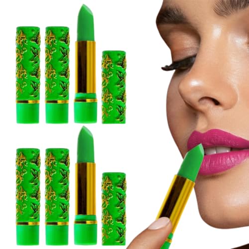 MOLZINY 6 pcs rossetto che cambia colore cambi di temperatura color rossetti rossetto marocchino tubo farfalla che idrata i rossetti duraturi il colore delle farfalle che cambia rossetto per le donne