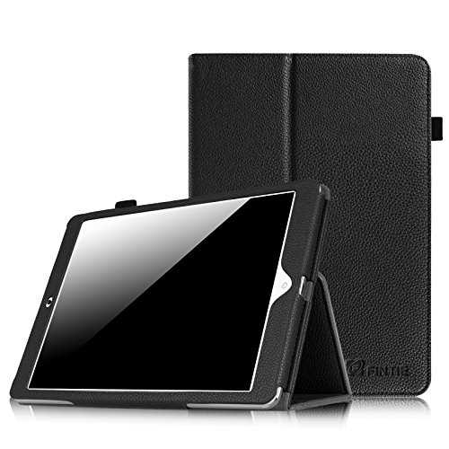 Dragon Touch E97 Folio Case - Fintie Premium Vegan Leather Cover with Stylus Holder for Dragon Touch E97 9.7-Inch Android Tablet PC, Black