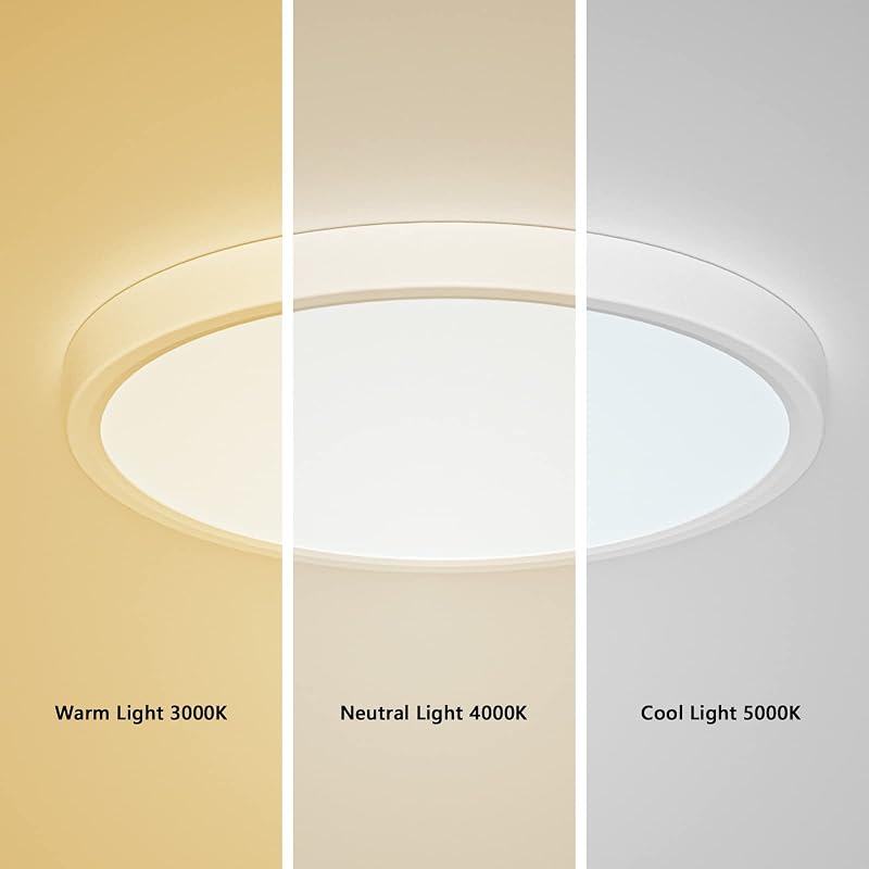 Epicflare LED Mennyezeti Lámpa Kerek 24W Hideg-Meleg Fehér Fürdőszoba Konyha Nappali