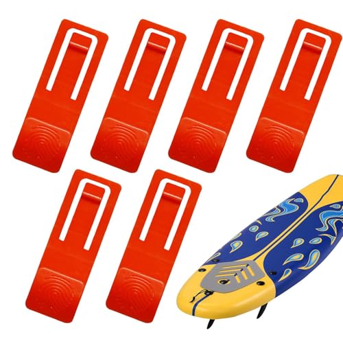 Paddle-Flossenklammer – Surfbrett-Schwimmklammern, zuverlässiges Board-Zubehör-Set | 6-teilige Ersatzteile für Paddelbretter, Flossenverschlüsse