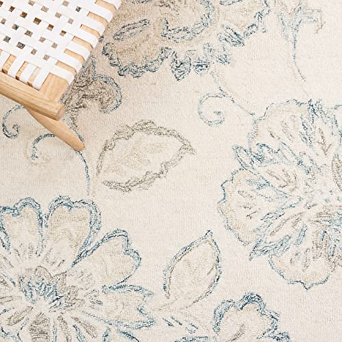 Tapete decorativo SAFAVIEH 3' x 5' azul y blanco miniatura 5