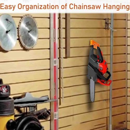 String Trimmer Hanger | Rust Proof Heavy Duty Hook | Chainsaw Holder Wall Mount,for Garage Storage Garden Organization - 5