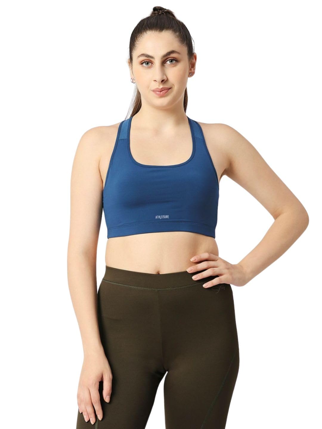 lovable Women's Polyester Spandex Seamless Padded Full Coverage Sports Bra-Mantra Sports Bra-picture-21
