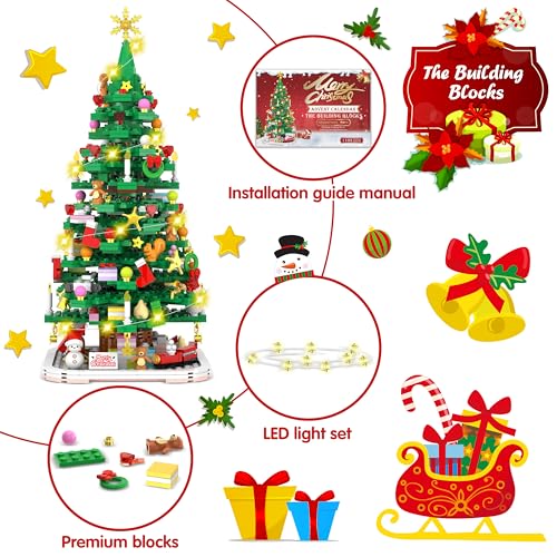 Qifun BB60987 Advent Calendar 2024 Christmas Tree Building Toy Set thumb #3
