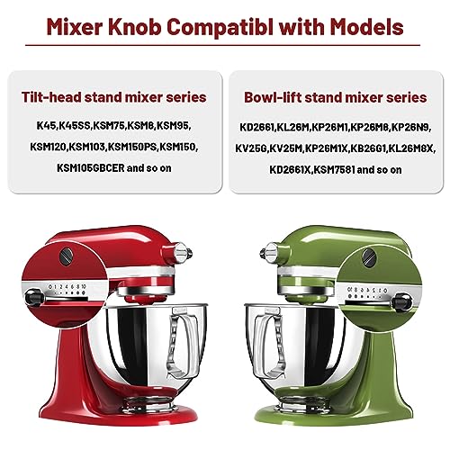 Compare Alocs Speed Control Knob and Lock Lever Knob for KitchenAid