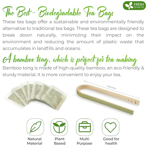 Image of FreshDrinkUS, Premium Gotu Kola Leaf Tea - 75 Tea Bags | Pure Dried Centella Asiatica Leaves | Naturally Caffeine-Free Herbal Tea | Refreshing Aroma & Smooth Taste | Premium Herbal Infusion. Vegan