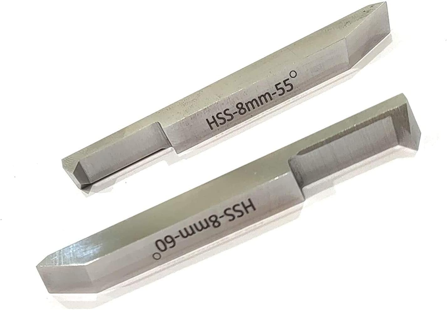 Buyohlic New Double End Internal External Threading HSS Tool Set for Lathe Machine Tools (8 X 8 MM SHANK)