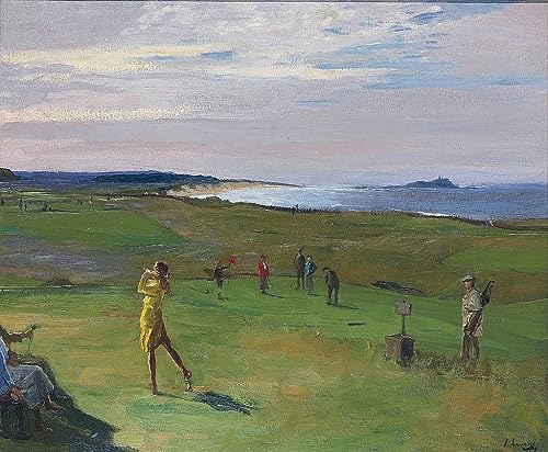 Tableau le terrain de golf de North Berwick decoration salon et bureau grand format 60x90