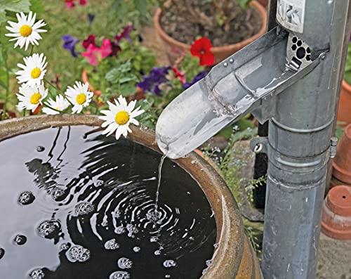 SAREI Haus und Dachtechnik Regenwasserklappe/NW 80 Zink/mit Sieb/Durchmesser von 80 mm/Made in Germany