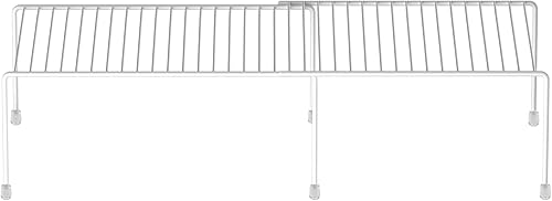 Miniatura 8 de iKUGUI Juego de 2 estantes de almacenamiento para gabinete de congelador, 4 piezas de metal expandible a prueba de óxido, organizador de cocina