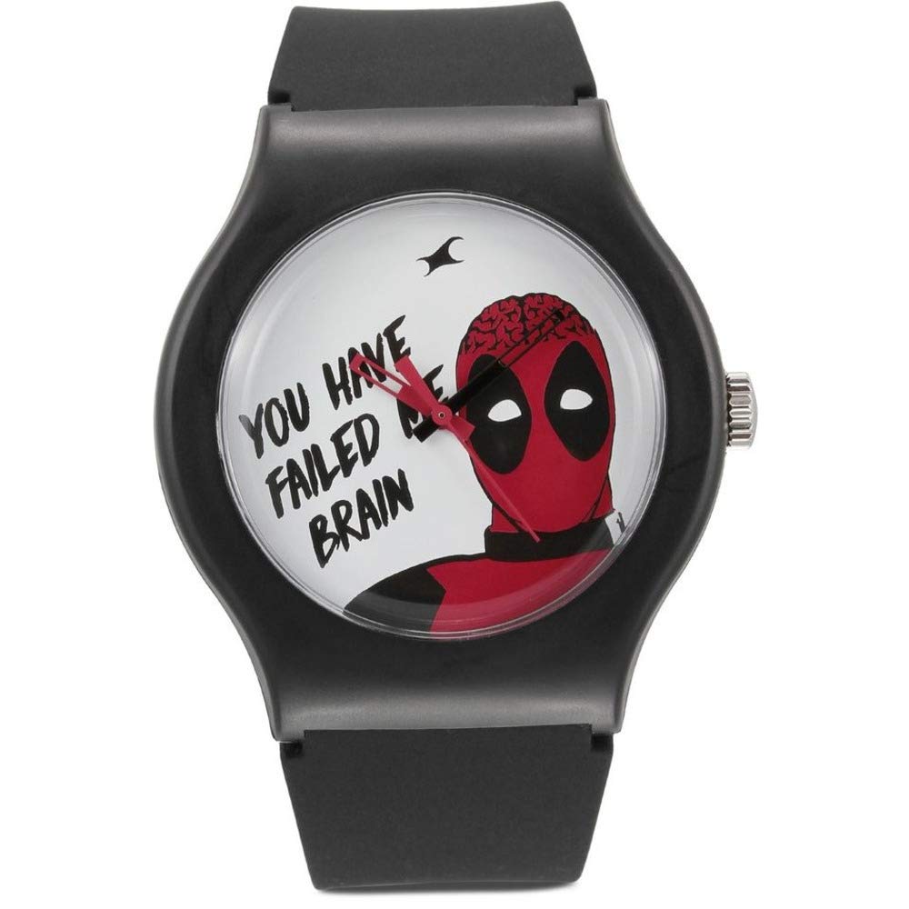 Fastrack Deadpool Quartz Analog Bicolour Dial Silicone Strap Unisex Black Watch-NS9915PP81 (B083HHVNTW) Amazon Price History, Amazon Price Tracker