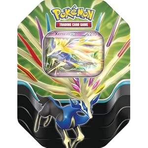Pokémon TCG: Azure Legends Tin – Xerneas ex (4 Booster Packs & 1 Foil Promo Card)