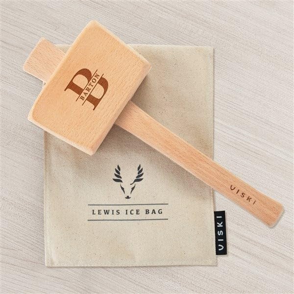 Personalization Universe Lavish Last Name Personalized Lewis Ice Bag and Mallet