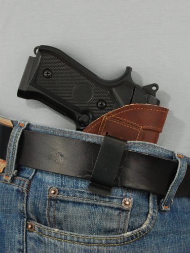 New Barsony Brown Leather Inside The Waistband Holster For Full Size 9Mm 40 45 #TOP4