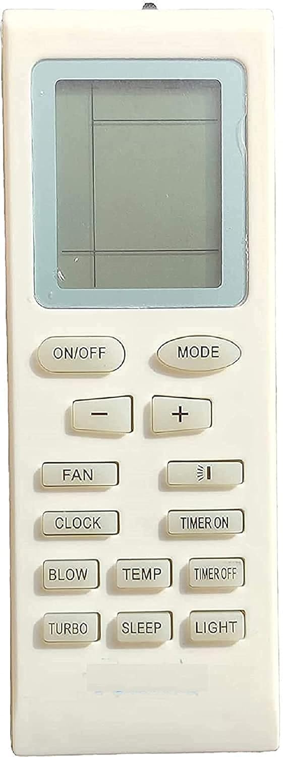 vnq ac remote compatible for universal lloyd voltas onida godrej videocon gree electrolux bluestar yb1fa ac remote 1.5 ton, white
