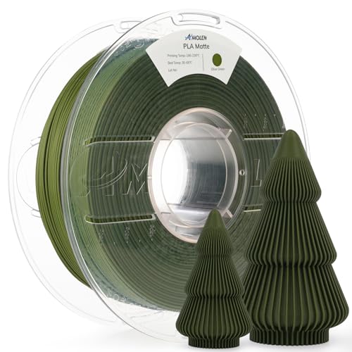 AMOLEN Matte PLA 3D Printer Filament, Olive Green PLA Filament