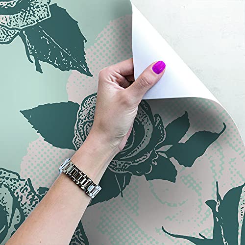 Fotomurale autoadhesivo Magic-Stick: renueva tu pared con rosas retro pastel impermeables 4