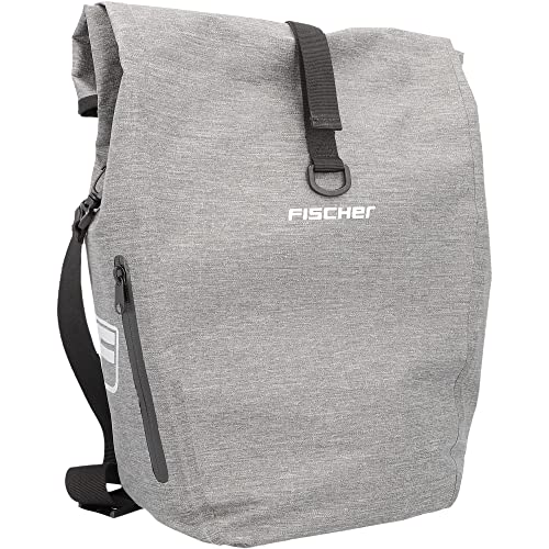 FISCHER Gepäckträgertasche Plus Cita, Fahrradtasche, wasserdicht, schwarz, Volumen 30 Liter