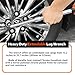 YEKEPRO Extendable Lug Wrench with Flip Sockets, 4-in-1 Telescoping Tire Tool Set, 6 Position Adjustable 15.2