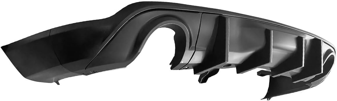 Custom Fit Rear Diffuser Compatible with 2011-2026 Dodge Durango, IKON V2 Style PP Rear Bumper Lip Splitter Spoiler Matte Black