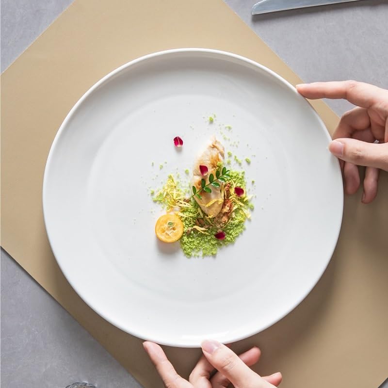 NEBE Assiette Assiette à dîner en céramique for la Maison, Le Restaurant Commercial, Assiette à dîner en céramique for la Cuisine, Le Restaurant, la Vaisselle, Assiette à Salade Vaisselle(B,L)