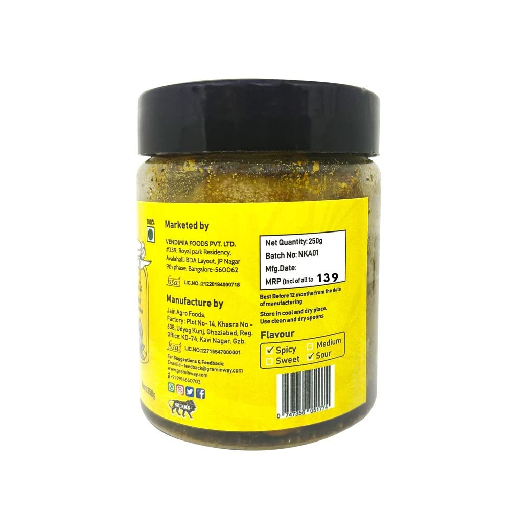Graminway Tasty Lemon Pickle | Nimbu Achar 250gm 1