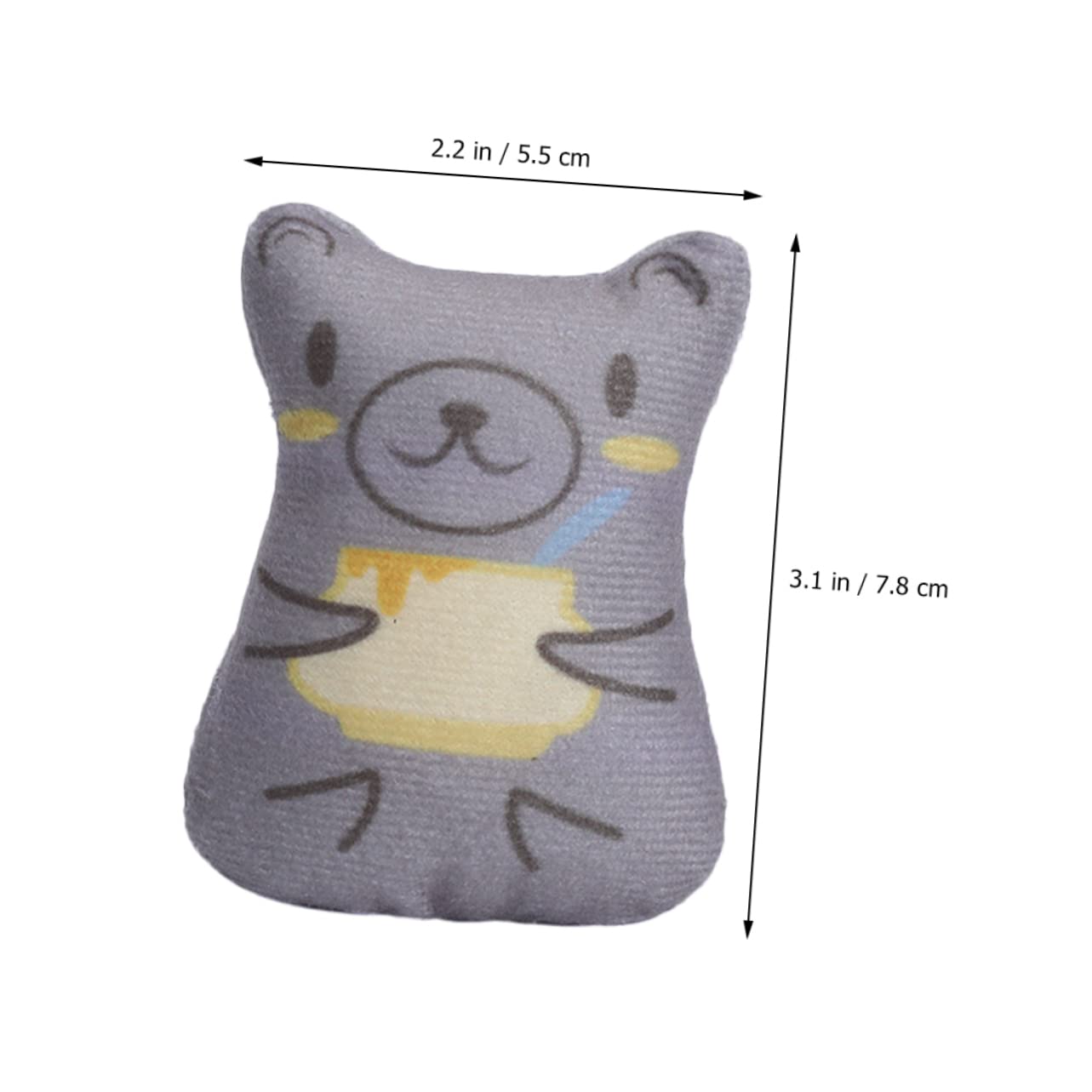 DOITOOL 18piezas Juguete De Masticar para Gatos Catnip Peluche Interactivo para Mascotas para Estimulación y Entretenimiento Interior
