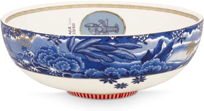 PIP Studio51003179 Heritage Bowl Border Blue 20 cm (Pack of 1)